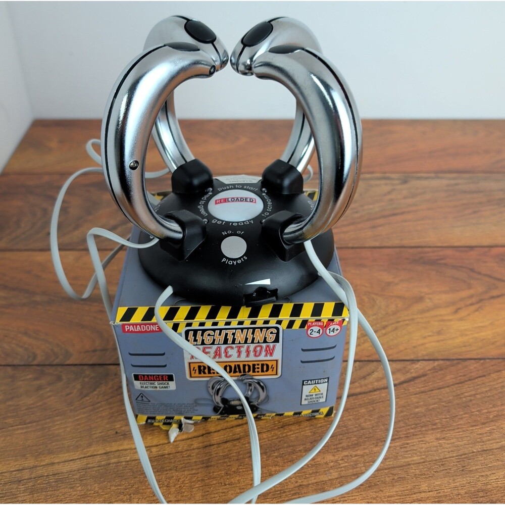 Paladone Lightning Reaction Reloaded Electric Shock Reaction Party Game 4 Player